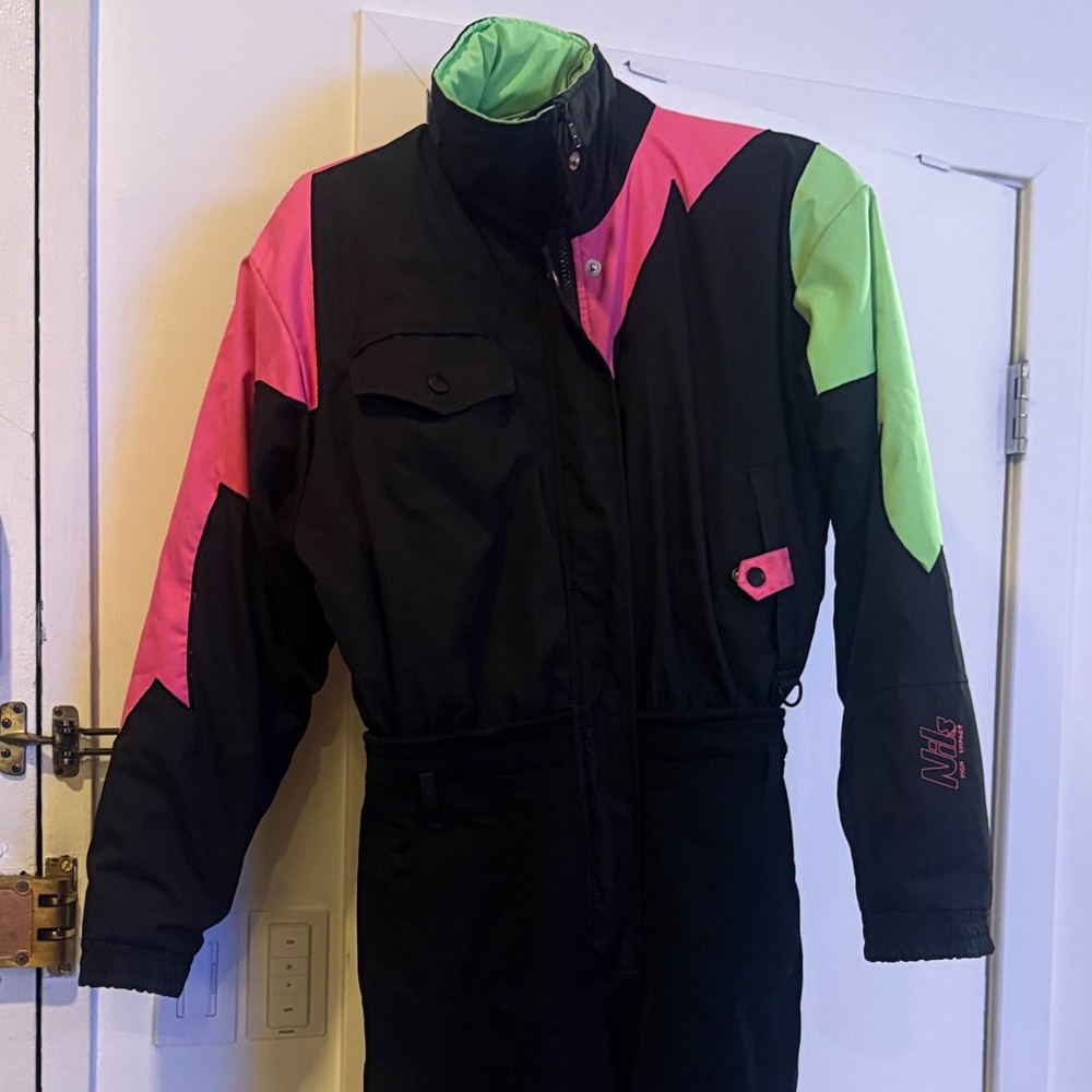NILS Black, Pink, and Green Ski Jacket